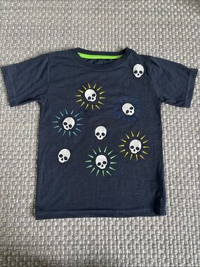 Mish Boys dark grey Skull Sunburst Short-Sleeve Tee